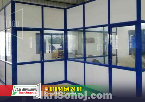 Office Thai Glass Patition Cutting Wall Glass Spider